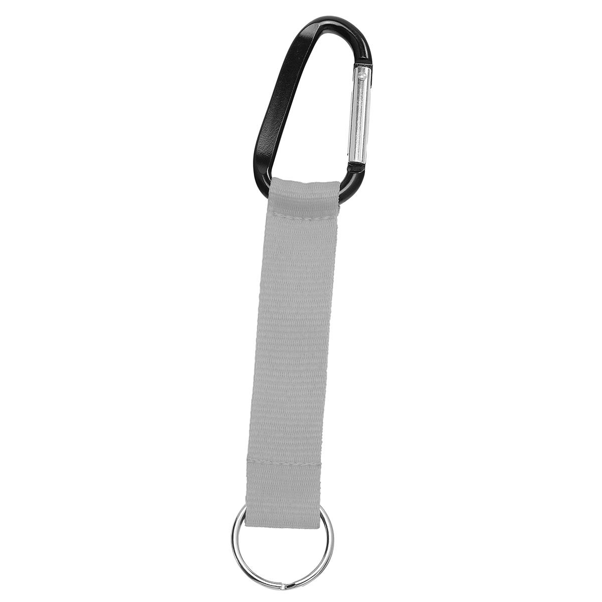 Grundfarbe Mittelgrau (ca. Pantone CG6C), Karabiner schwarz