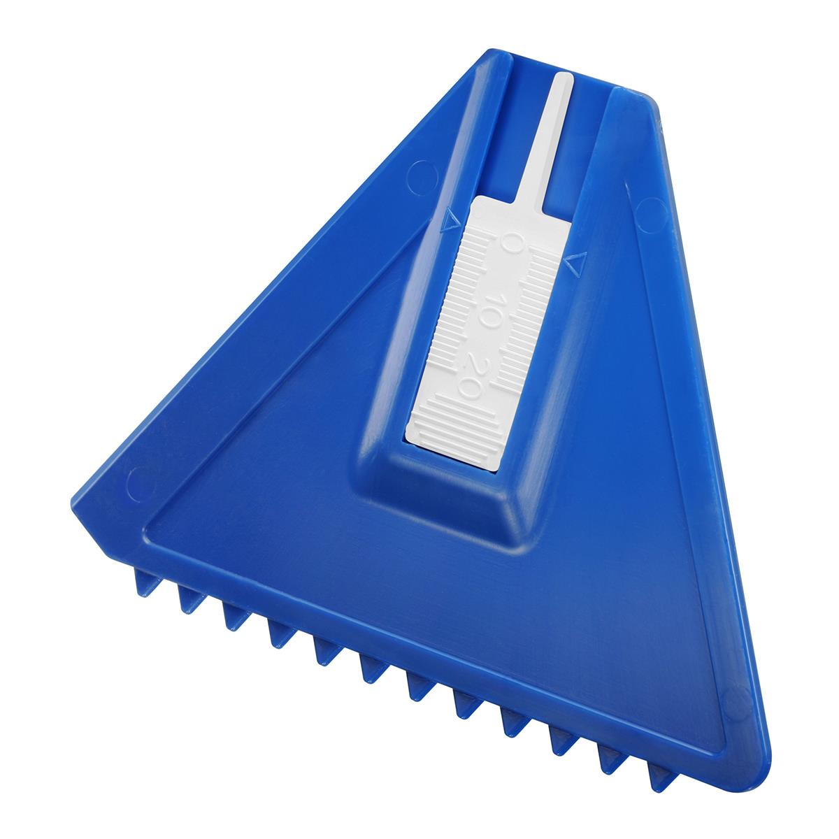 Prüfer weiß, Eiskratzer blau