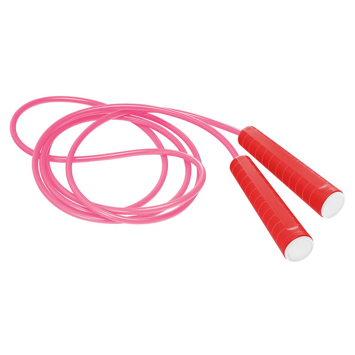 Griff rot, Deckel weiß, Seil pink