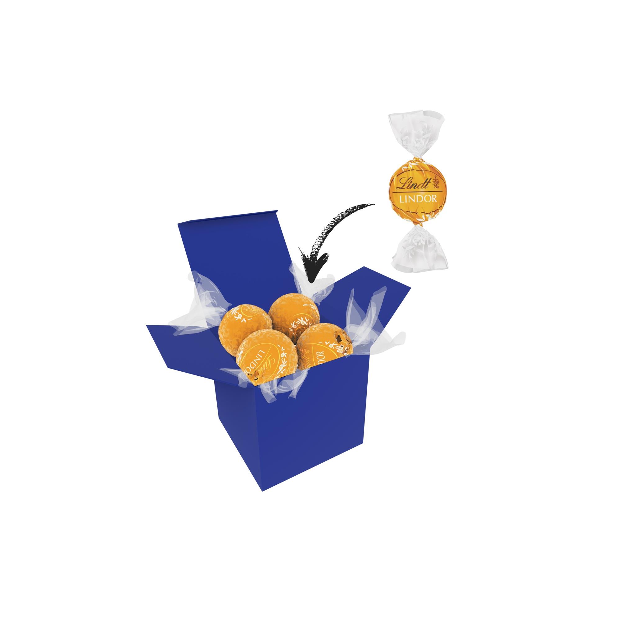 Color Lindor Box - Dunkelblau - Karamell
