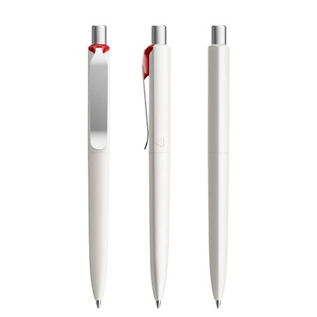 White-Dark Red-Silver satin finish