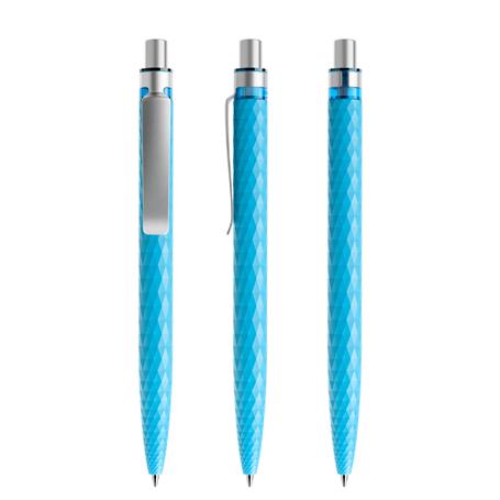 Cyan Blue-Silver satin finish