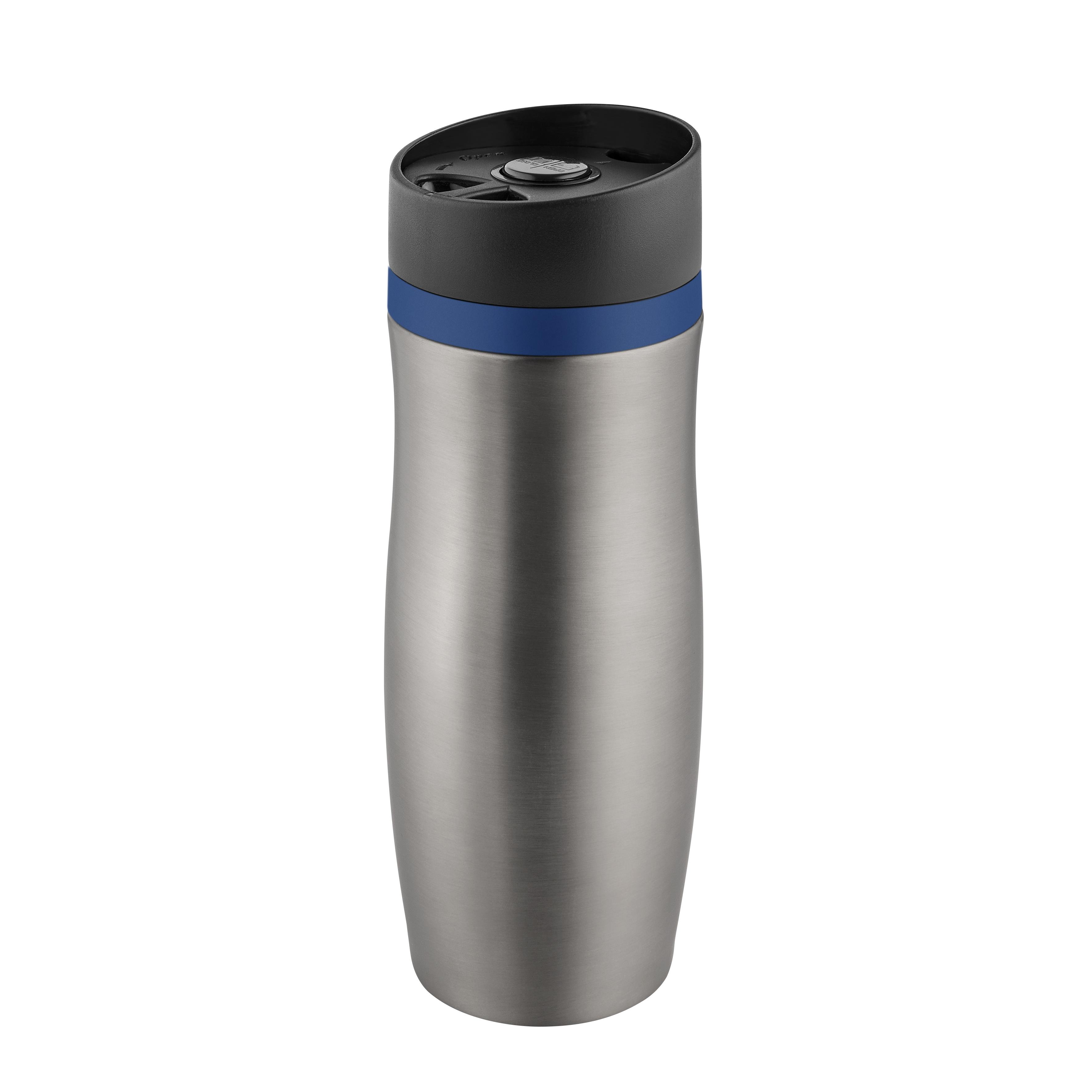 Metmaxx®Thermobecher ´CremaExtensaProtect“ titan/Ring blau