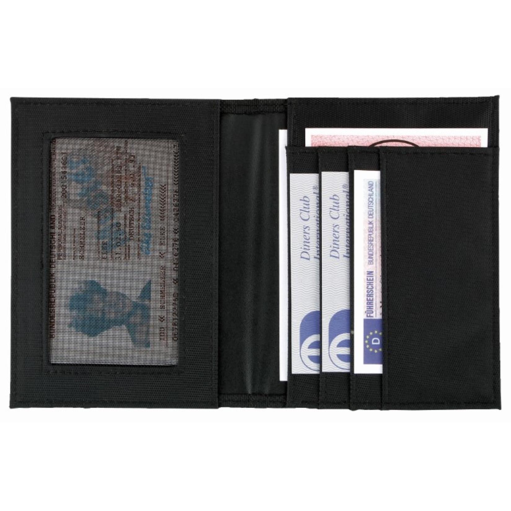 CreativDesign® Ausweistasche ´ColourLane´  schwarz/schwarz