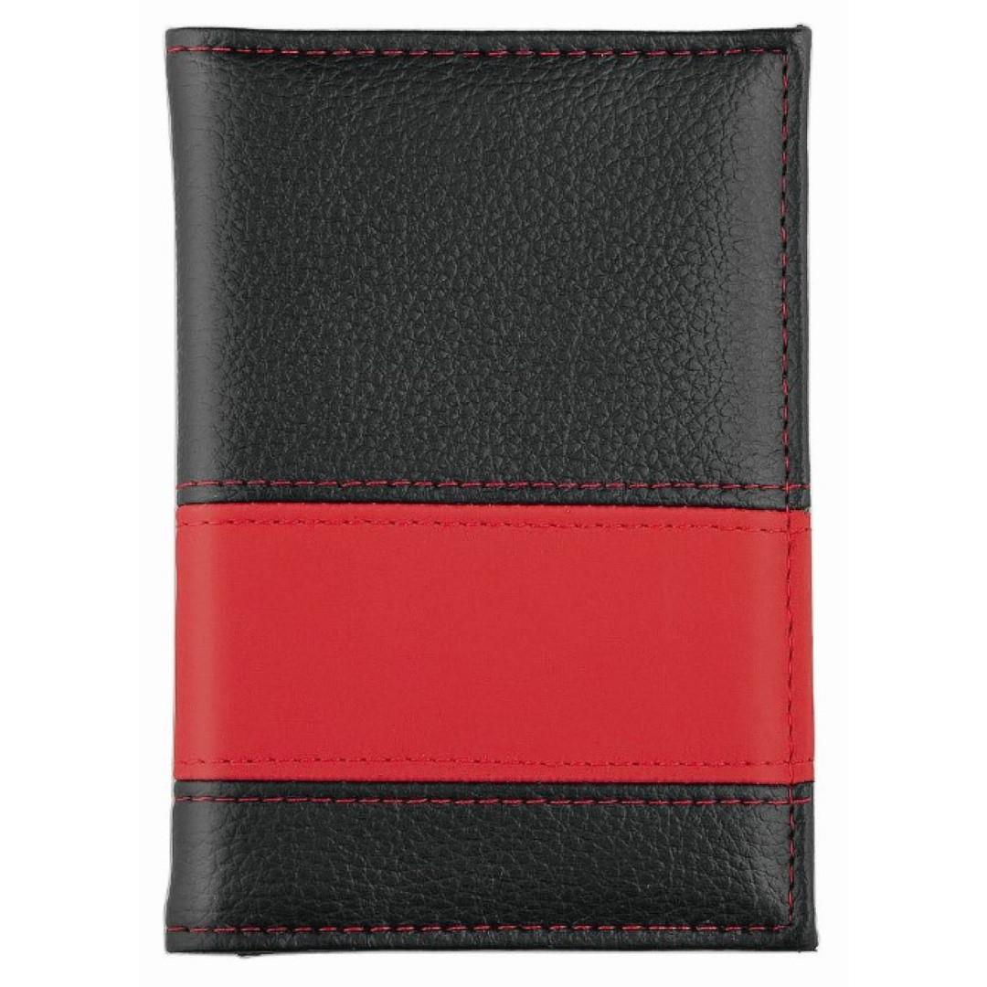 CreativDesign® Ausweistasche ´LookPlus´ schwarz/rot