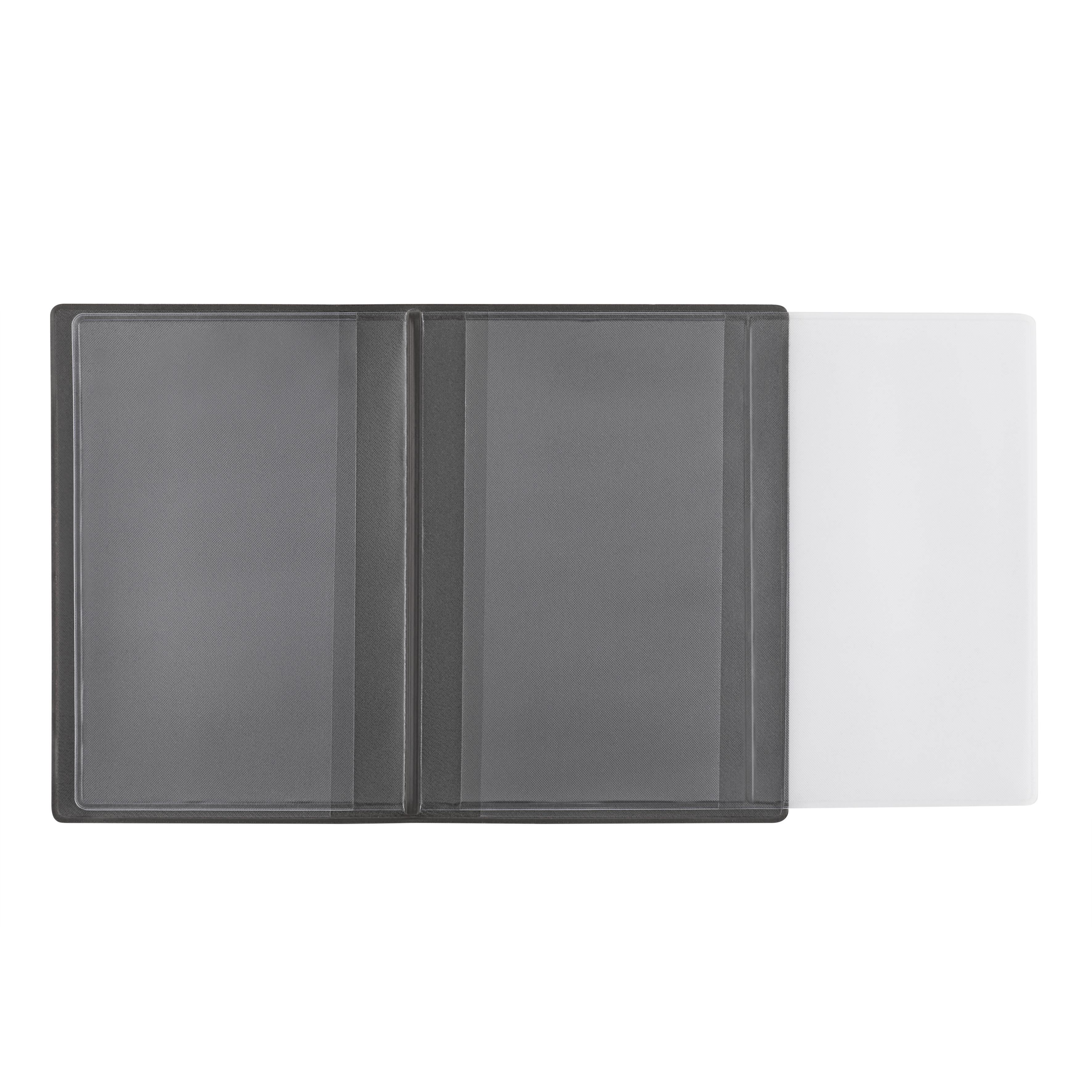 CreativDesign® Ausweistasche ´5-fach´ Veloursfolie grau neu