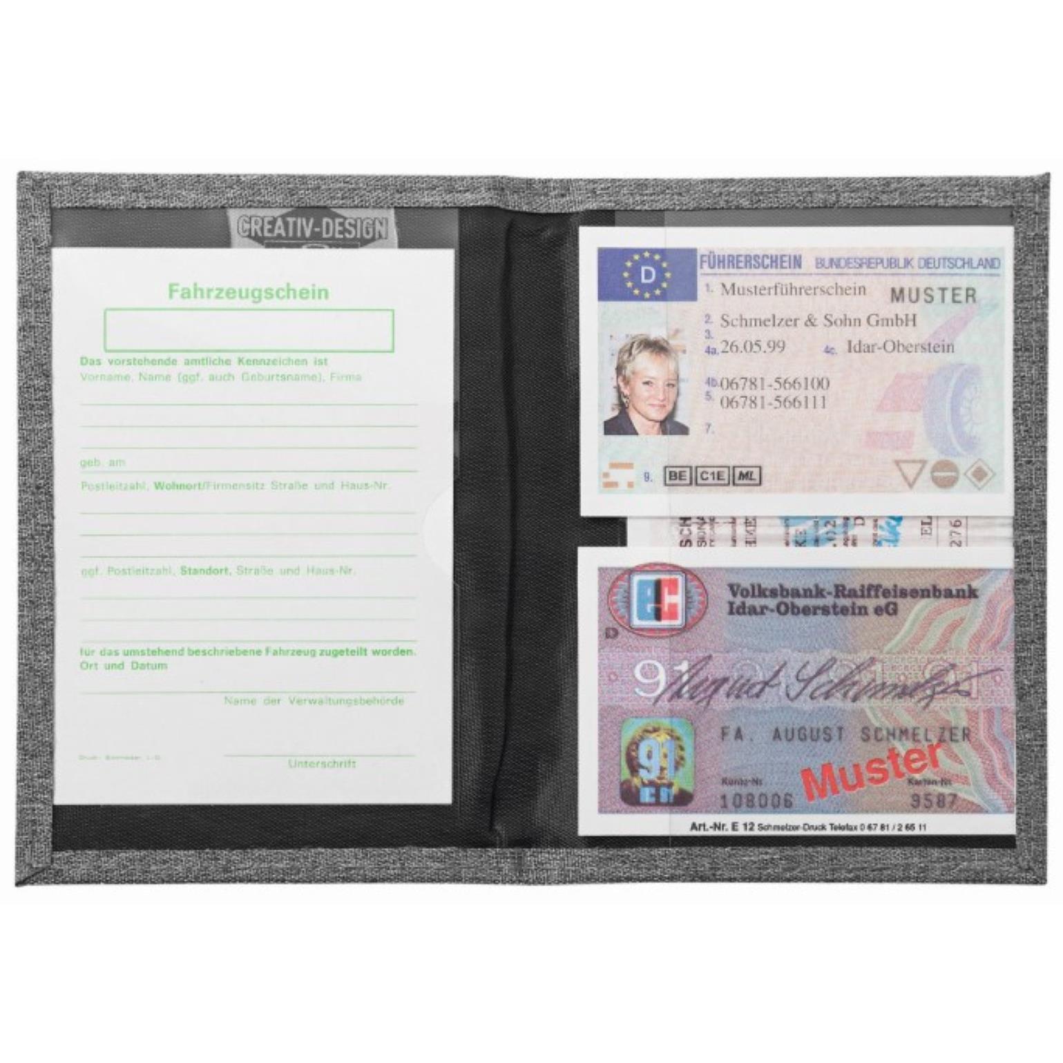 CreativDesign® Ausweistasche ´Metropolis´ grau
