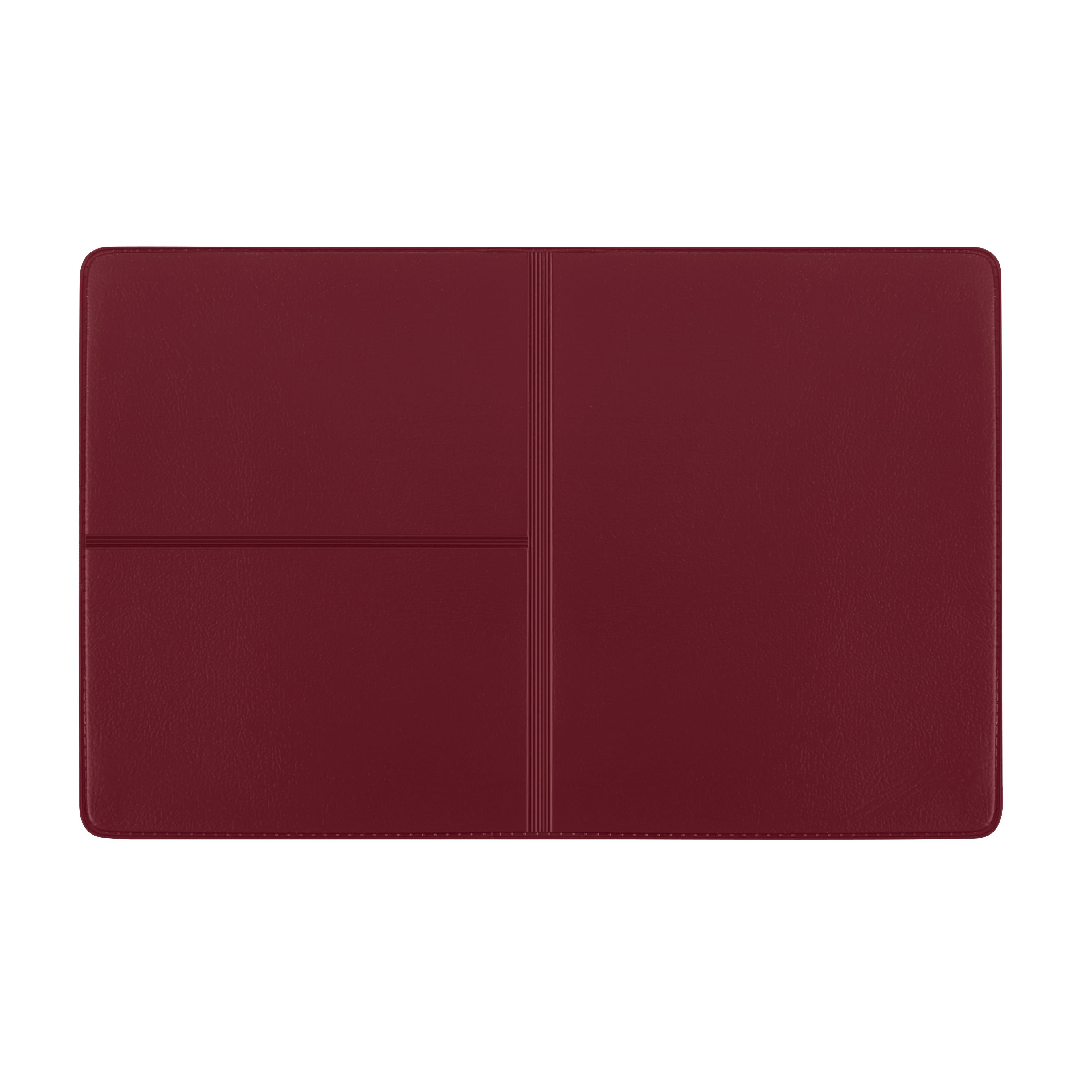 CreativDesign® Ausweistasche ´Euro´ Normalfolie bordeaux mit Einschub