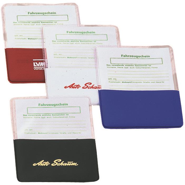 CreativDesign® KFZ-Scheinhülle ´Steck!´ Normalfolie rot