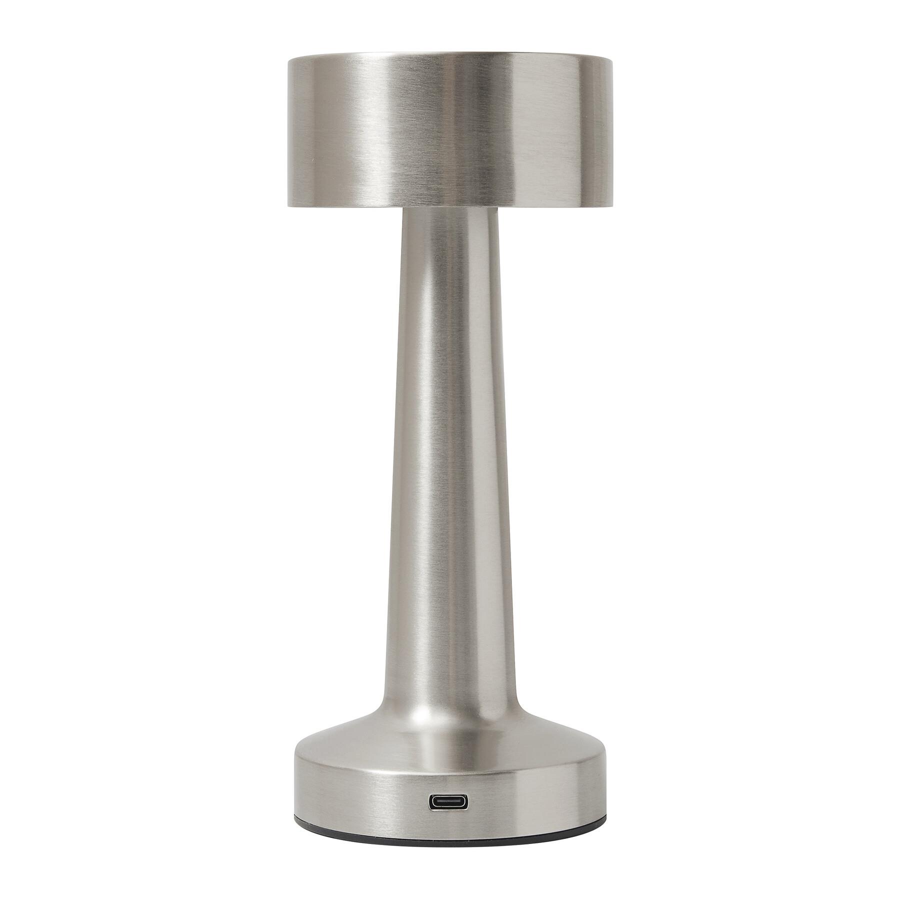 MUSHROOM - Edelstahl-Tischlampe