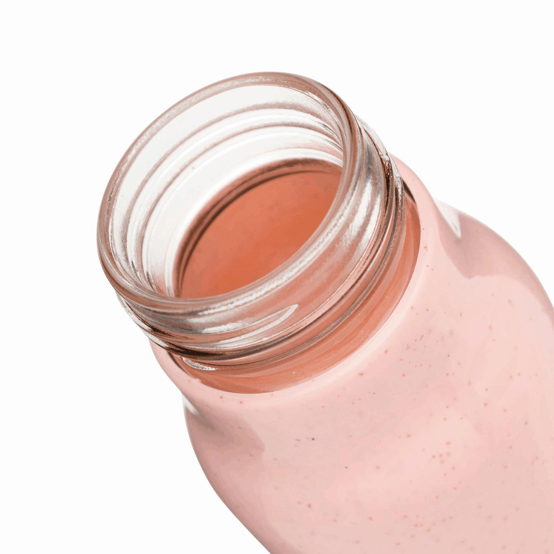 MECOZI DRINK - Glas-Trinkflasche mit Ummantelung