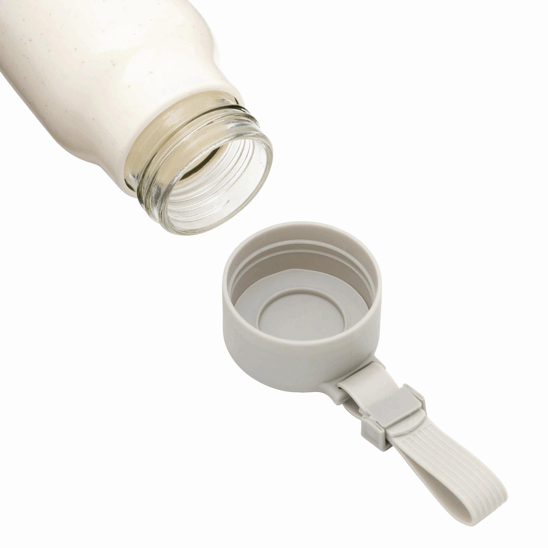 MECOZI DRINK - Glas-Trinkflasche mit Ummantelung