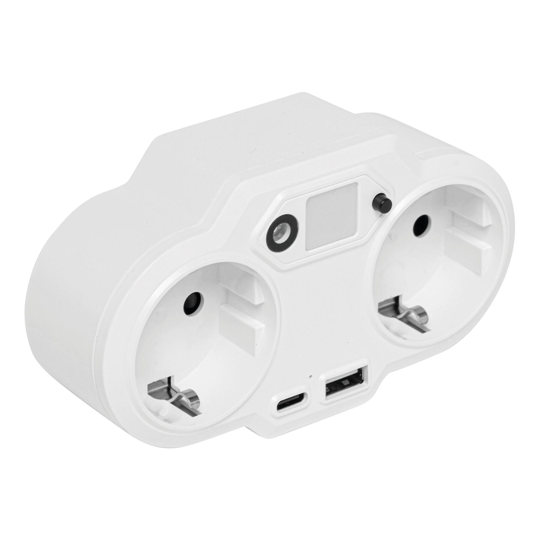 ENDLESS POWER NIGHT - USB-Steckernetzteil mit Nachtlicht