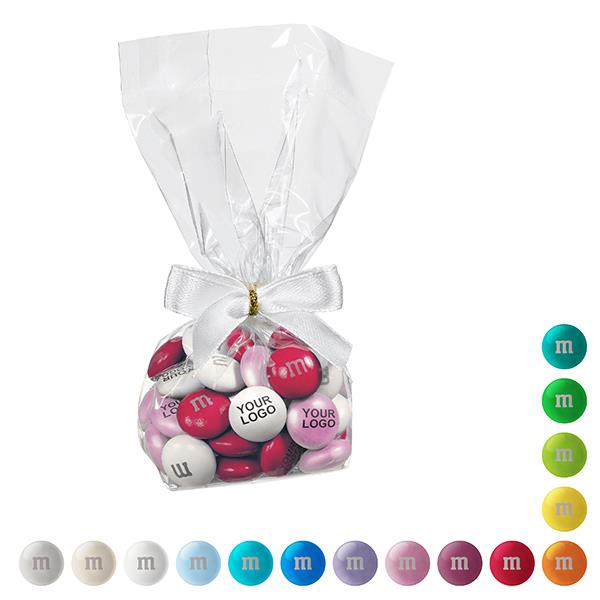 Personalisierte M&M´S® Schokolinsen im Tütchen mit Schleife, 40 g