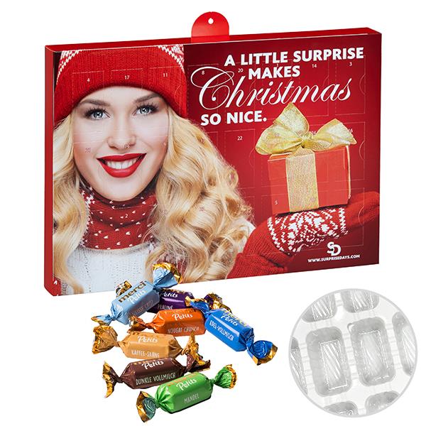 Premium Marken-Adventskalender mit merci Petits
