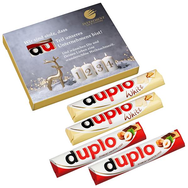 4er ´Advents´-Duplo-Pack (2x Duplo klassisch + 2x Duplo weiß)
