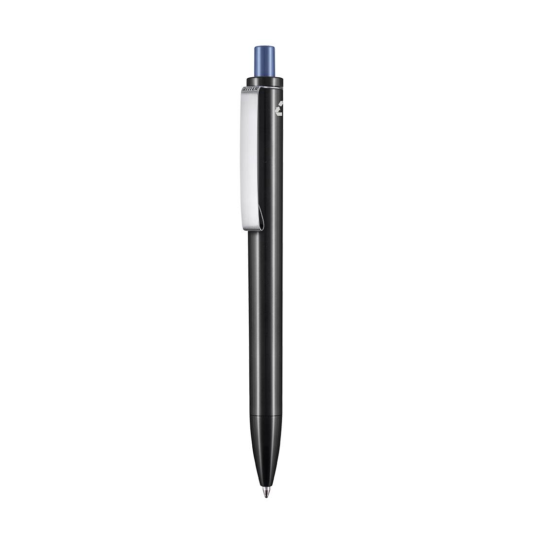 schwarz recycled (PCR)/azur-blau