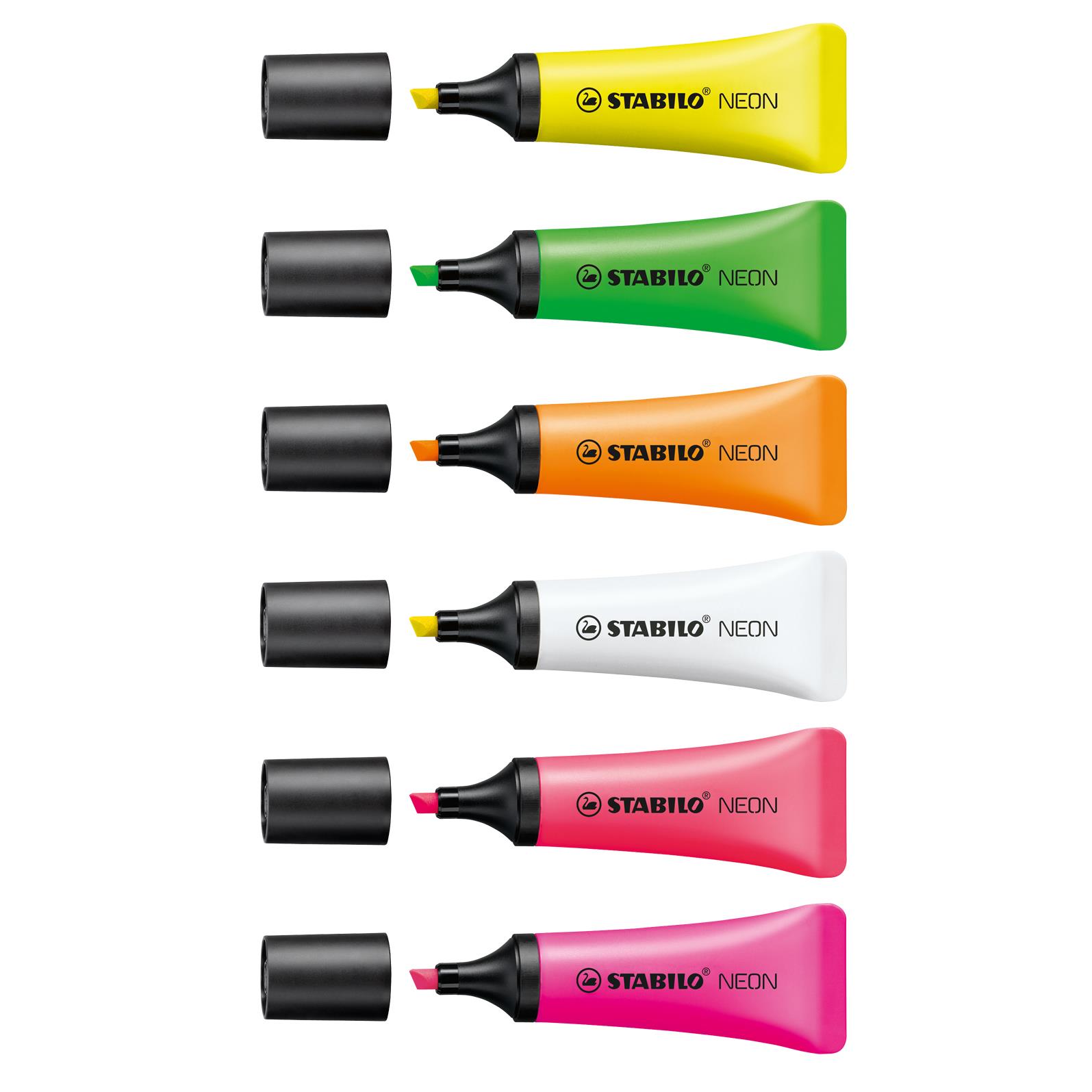 STABILO NEON 4er-Set Leuchtmarkierer