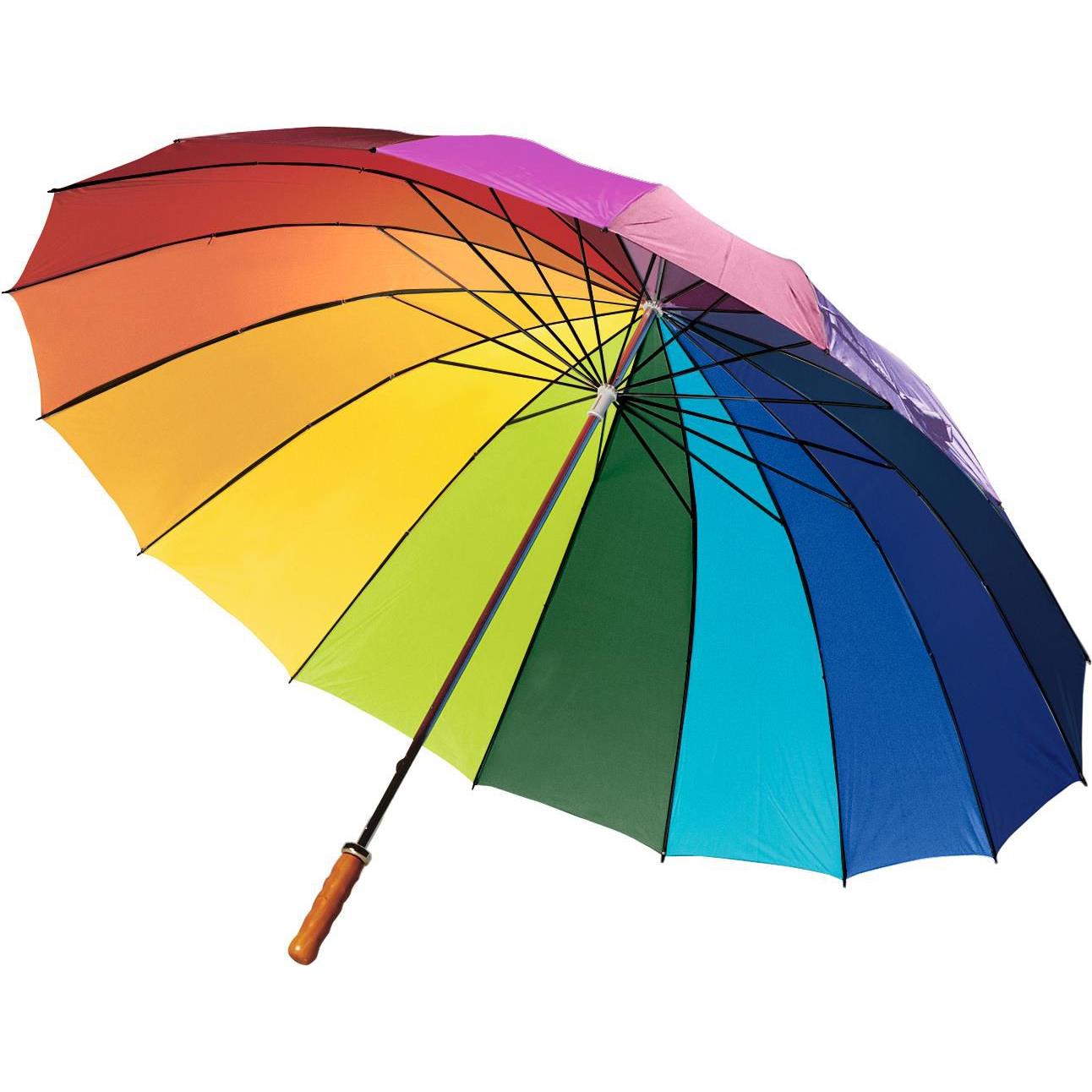 Regenbogenregenschirm Haya | 190T