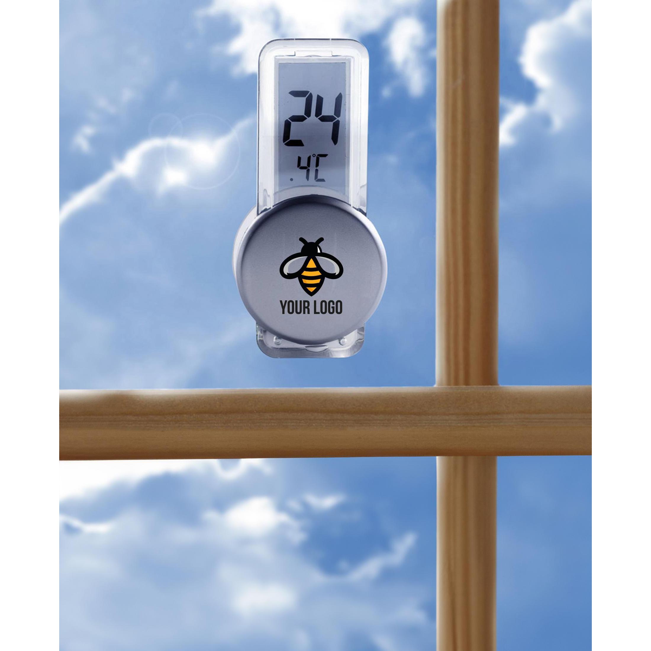 Thermometer Roxanne | Kunststoff | Saugnapf | Silber