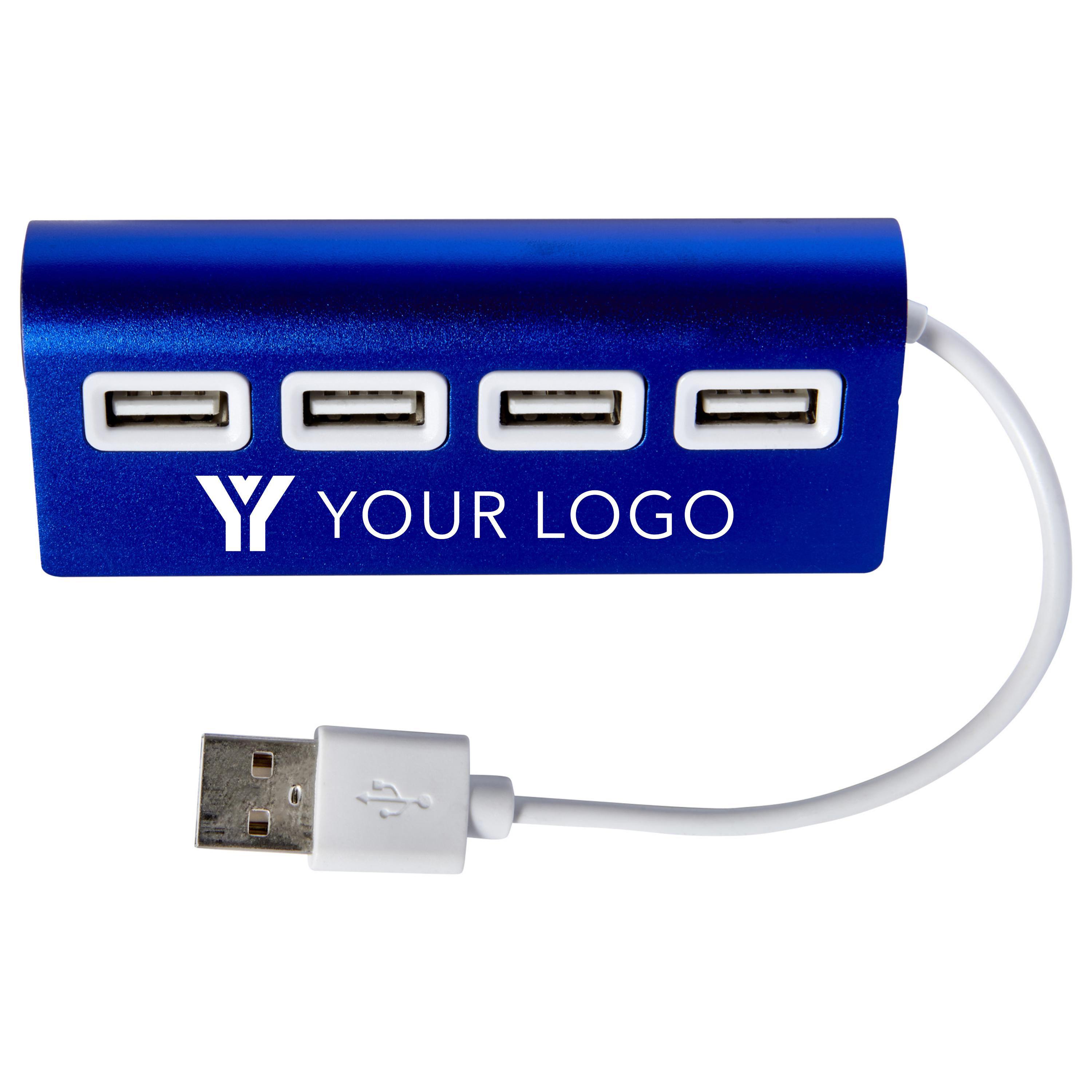 USB-Hub Leo | Aluminium | 4 Anschlüsse