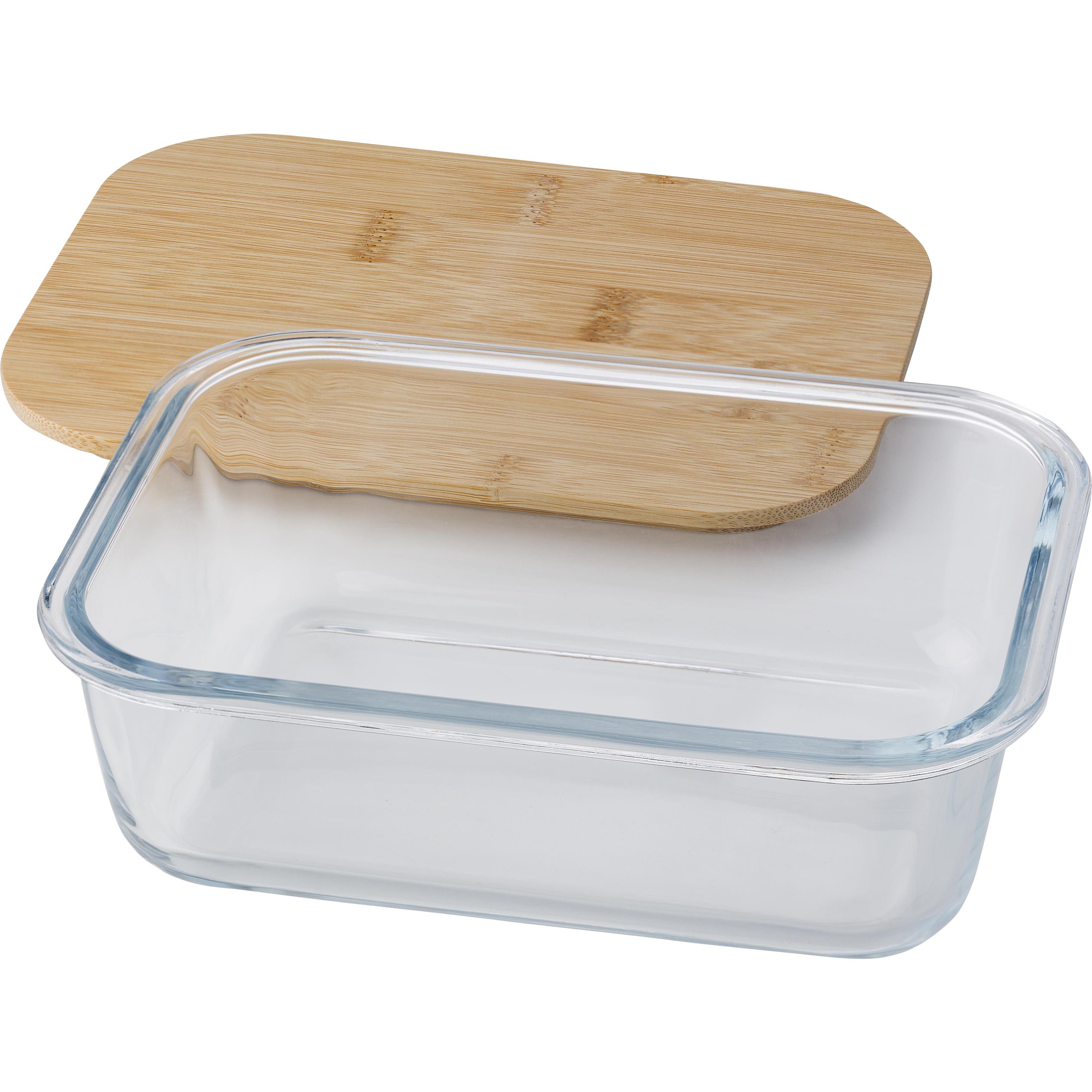 Lunchbox Nicole | Glas | Bambusdeckel | 900 ml