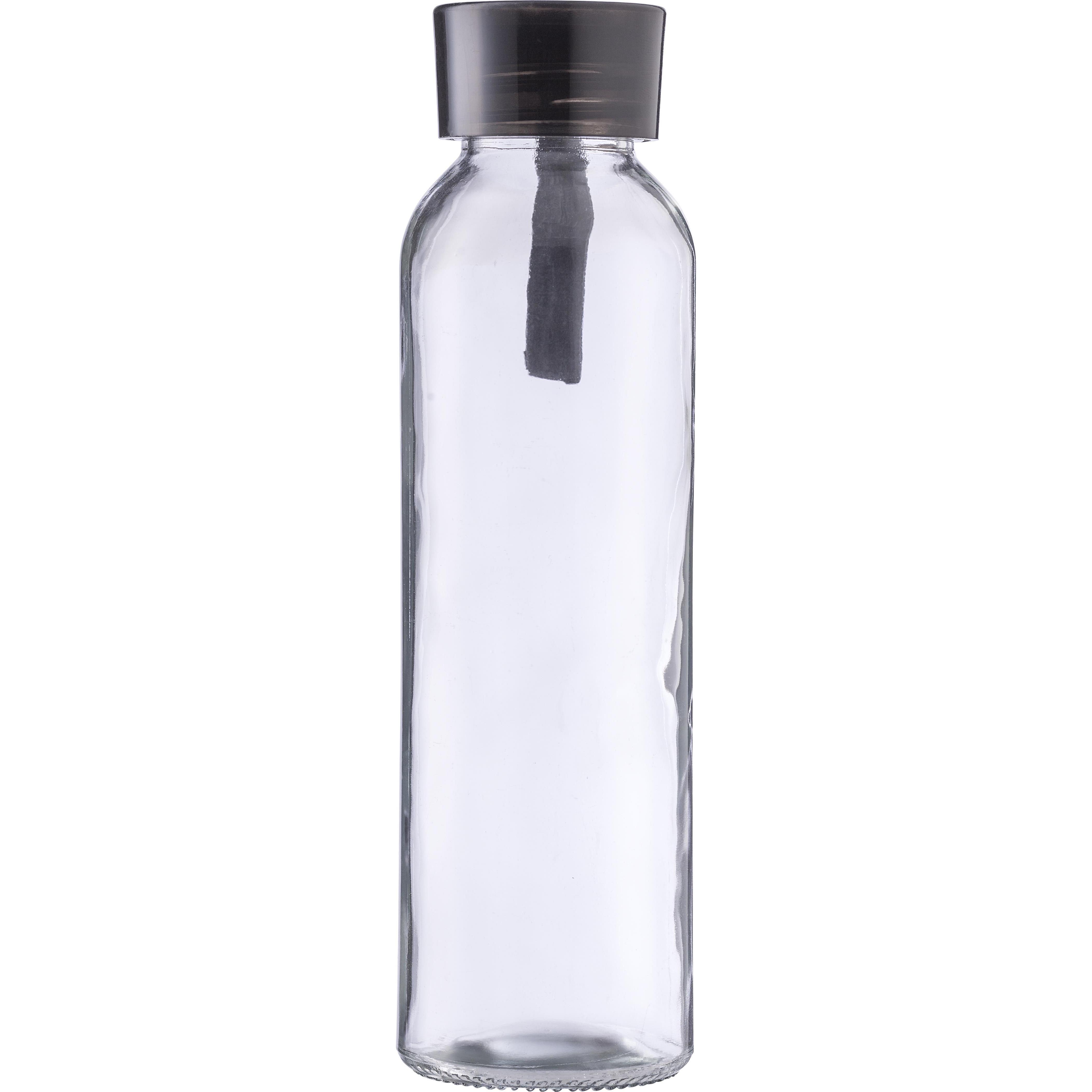 Trinkflasche | Glas | Farbiger Deckel | 500 ml