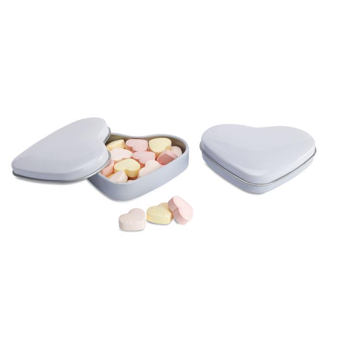 Herzdose mit Bonbons
