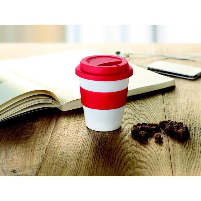 PP Becher mit Silikon-Deckel