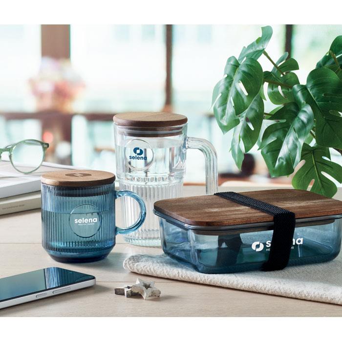 Gerippter Glasbecher 300ml
