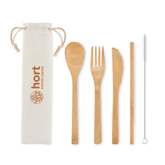 Besteck-Set Bambus