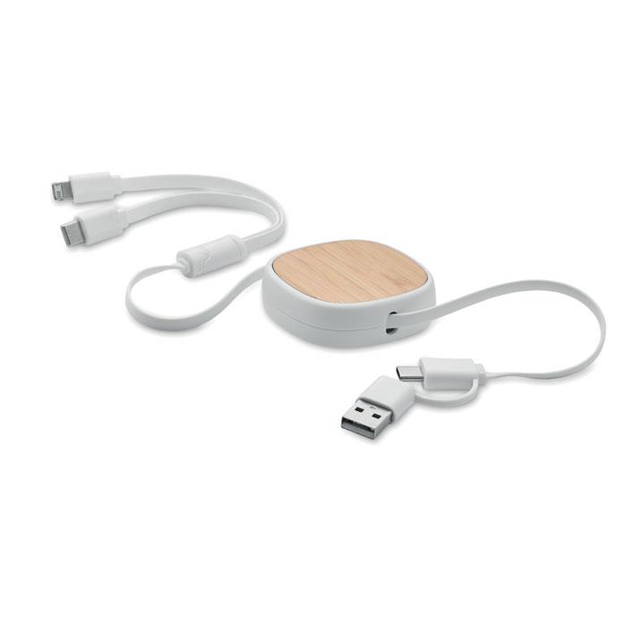 Einziehbares USB-Ladekabel