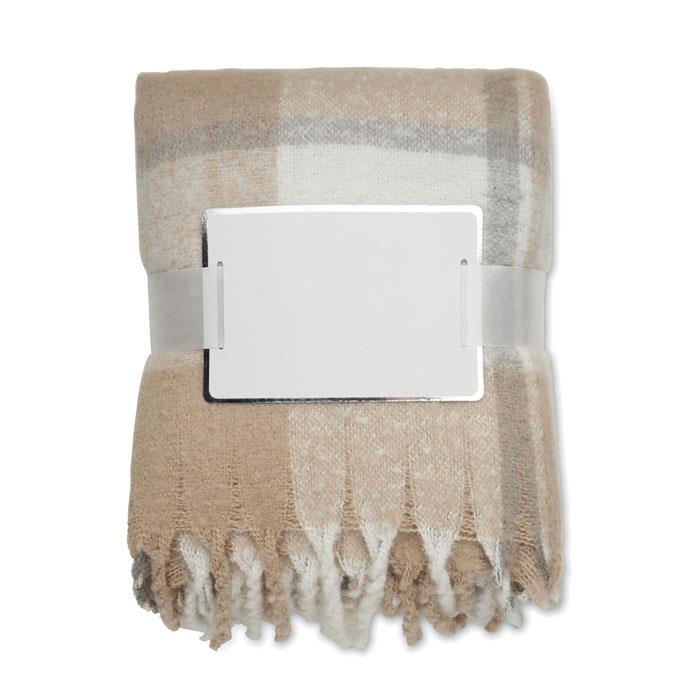 Karierte Mohair-Decke