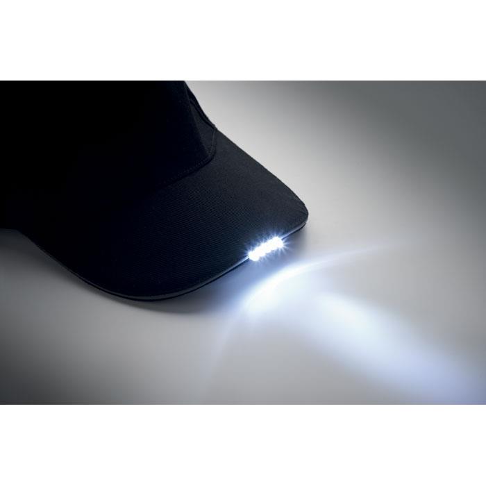 Baseball Kappe mit LED 220g/m²