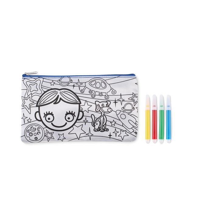 Schlampermäppchen mit Stiften