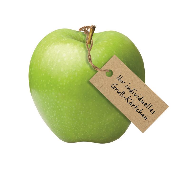 LogoFrucht Apfel grün mit Karte