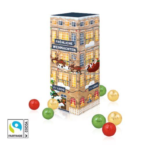 Adventskalender �Turm� mit Fairtrade� Schokolade ONLY