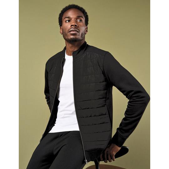 Regular Fit Quilted Full Zip Sweatshirt