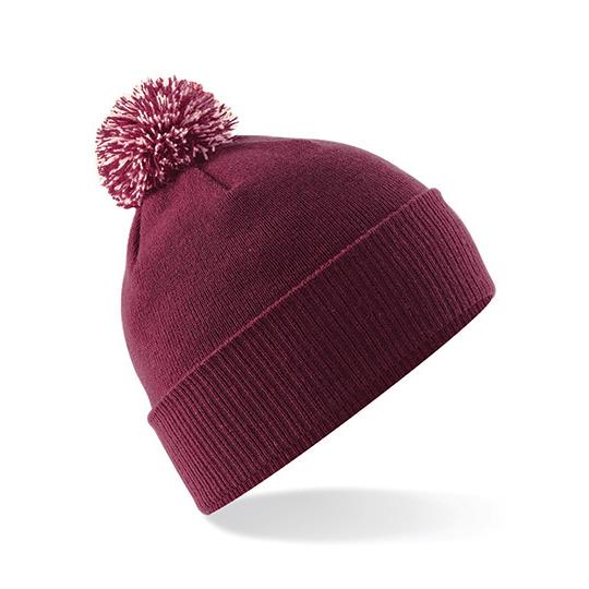 Burgundy Off White