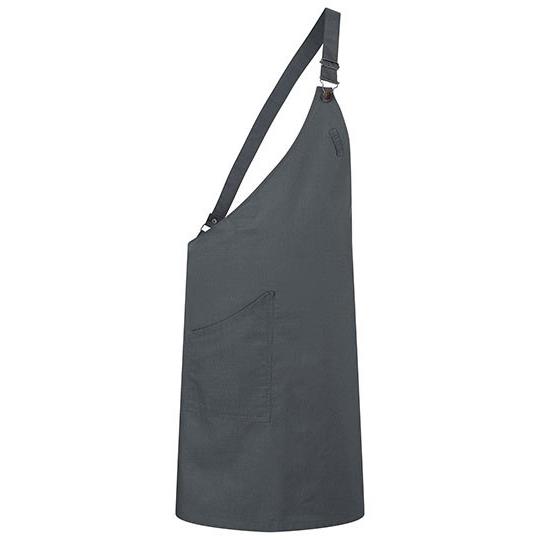 Asymmetrische Latzschürze Classic mit Tasche