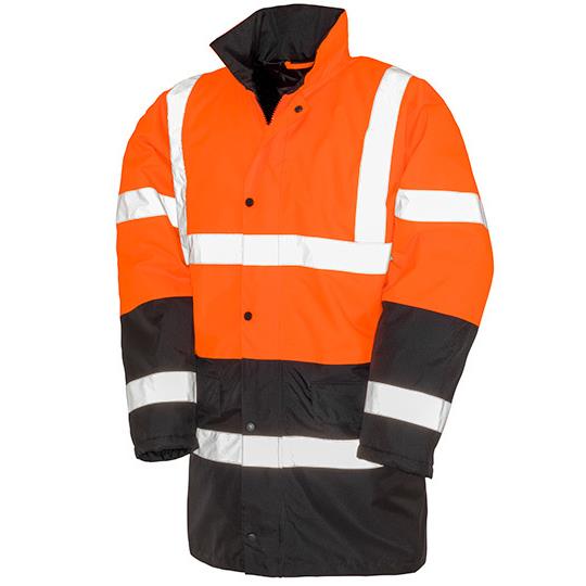 Fluorescent Orange Black