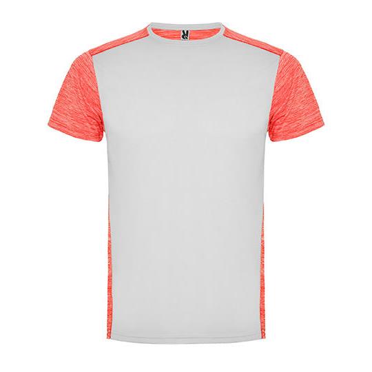 White 01 Heather Fluor Coral 244