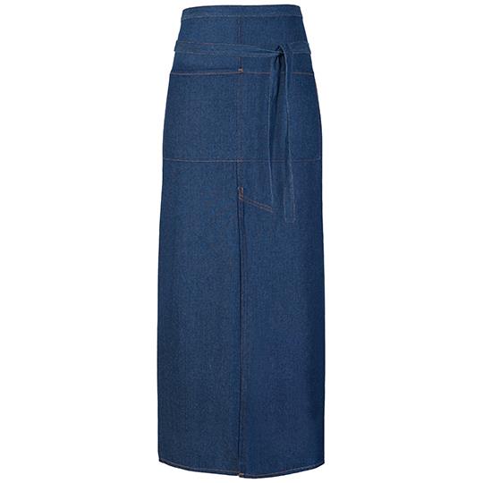 Jeans Bistro Apron With Split and Pocket
