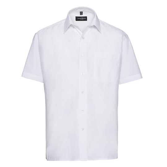Men´s Short Sleeve Classic Polycotton Poplin Shirt