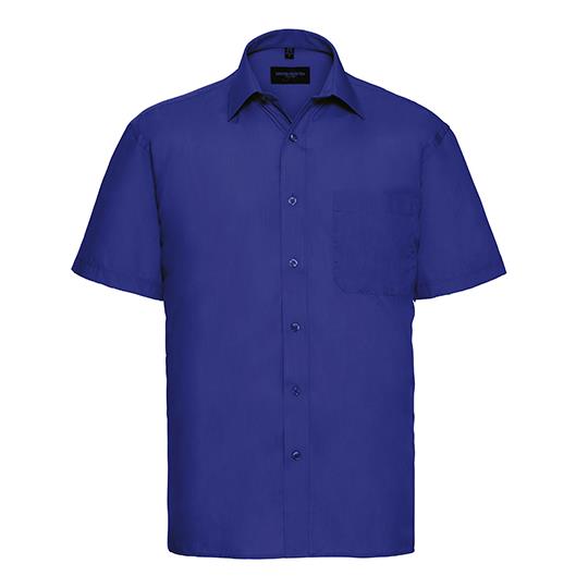 Men´s Short Sleeve Classic Polycotton Poplin Shirt