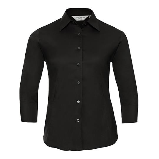 Ladies´ Long Sleeve Classic Pure Cotton Poplin Shirt