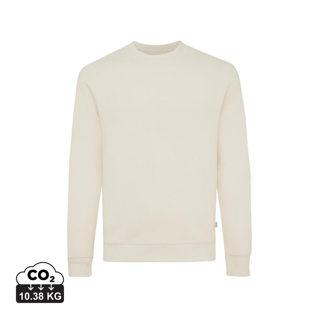 IQONIQ Denali ungefärbt. Rundhals-Sweater aus recycelter BW