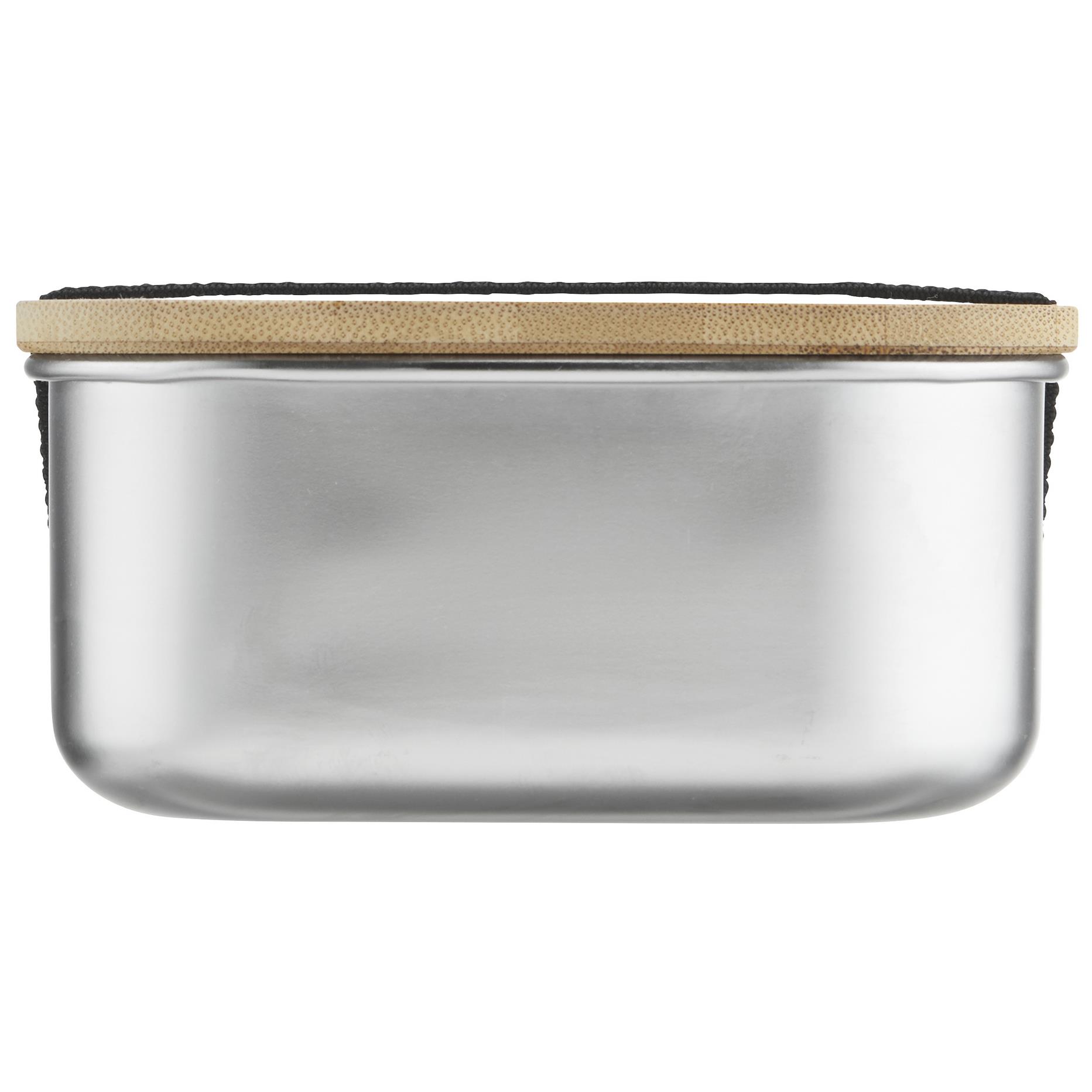 Lunchbox 1000 ml aus Edelstahl mit Bambus-Deckel