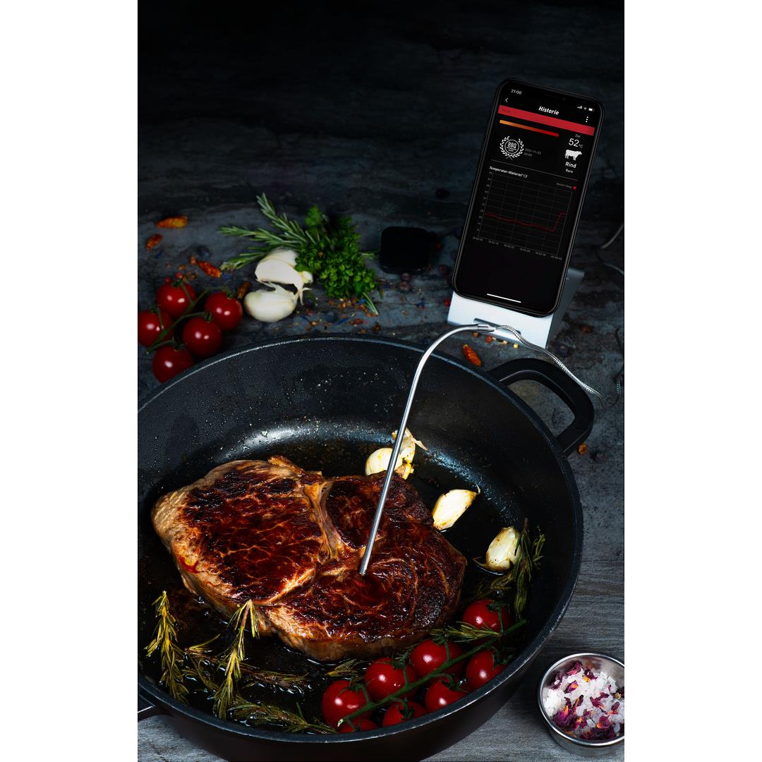 HOT Grillthermometer mit App und Wireless Temperaturfühler