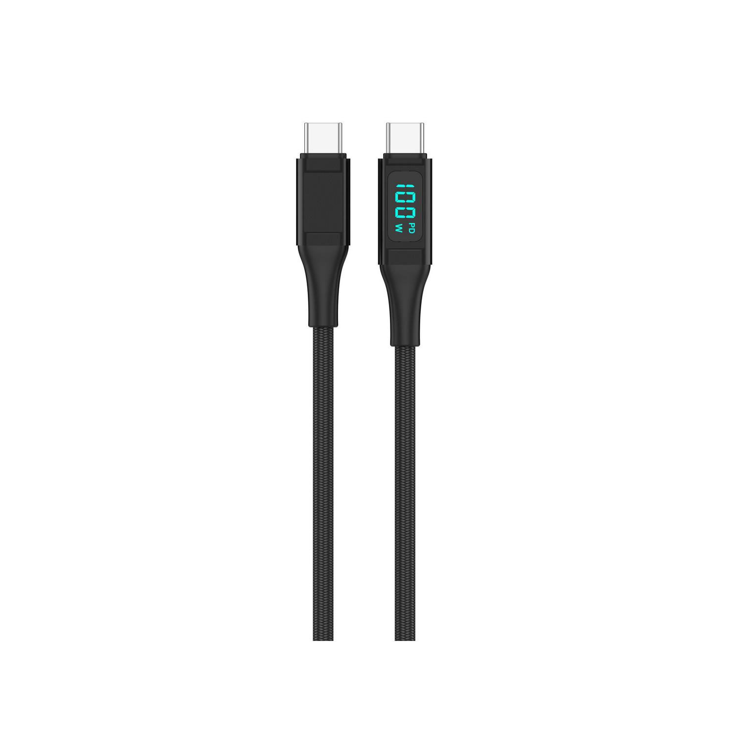 METER 100W Ladekabel mit Display